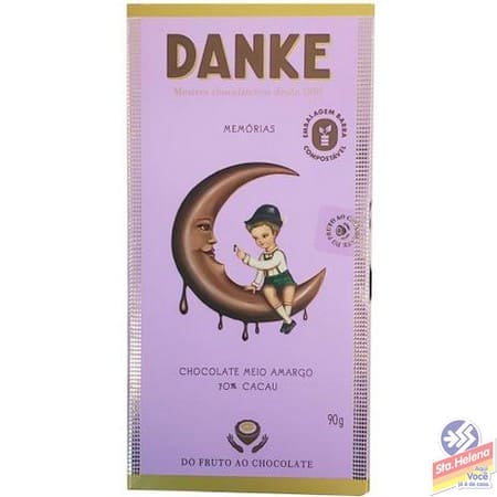 CHOC DANKE MEIO AMARGO 63  90G