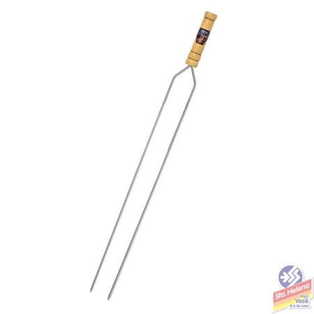 ESPETO DUPLO GRILAZER INOX 65CM