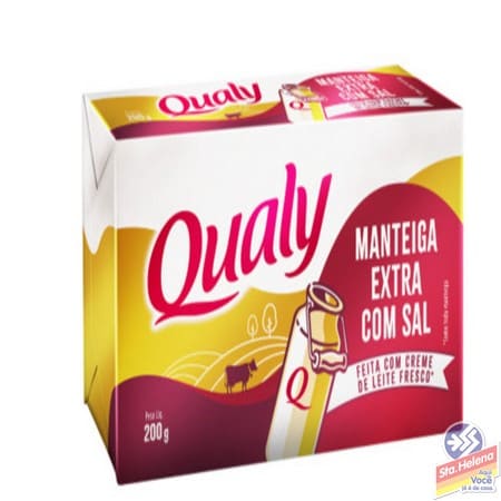 MANTEIGA QUALY EXTRA C SAL TABLETE 200G