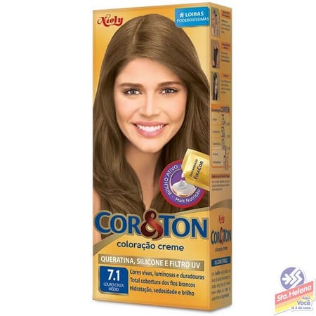TINT COR TON LOURO CINZA MEDIO 7.1 125G