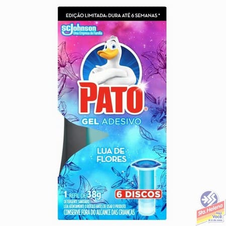 PATO GEL ADESIVO REFIL LUA FLOR 38G 6UND