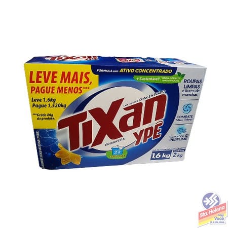 DETERG EM PO TIXAN PRIMAV 1 6 KG GTS 80G
