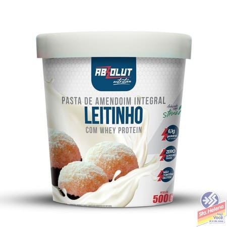 PASTA DE AMENDOIM ABSOLUT LEITINHO 500G