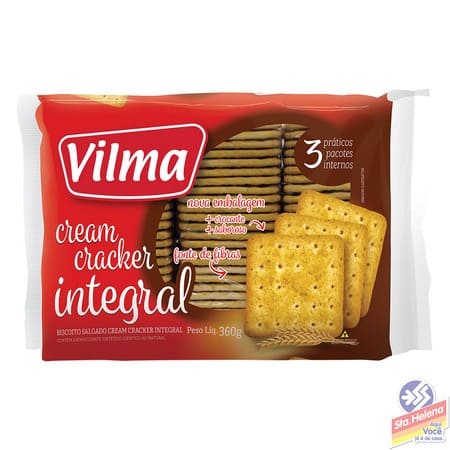 BISC VILMA CREAM CRACKER INTEGRAL 360G