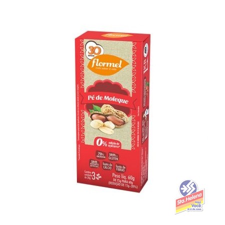 DOCE PE DE MOLEQUE FLORMEL ZERO 60G