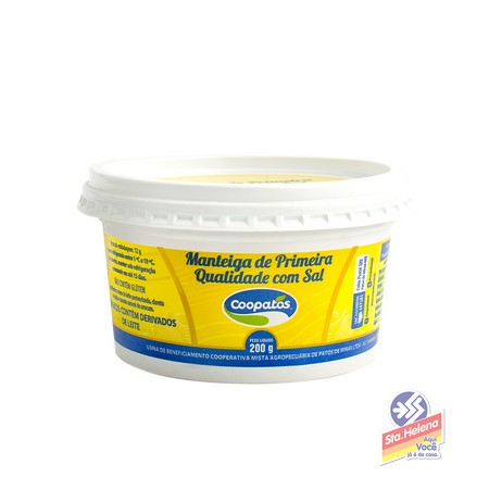 MANTEIGA COOPATOS 1A C SAL POTE 200G