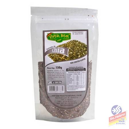 SEMENTE DE CHIA VIVER BEM 150G