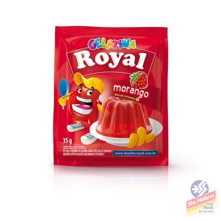GELATINA ROYAL MORANGO ENV 25G