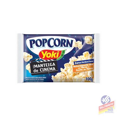 POP CORN YOKI MANTEIGA CINEMA PTE 100G