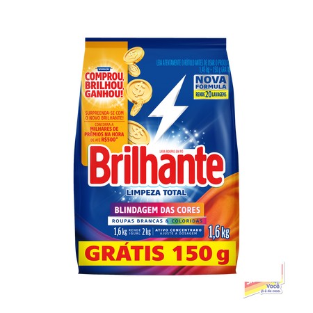 DETERG EM PO BRILHANTE LIMP T L1 6P1 450