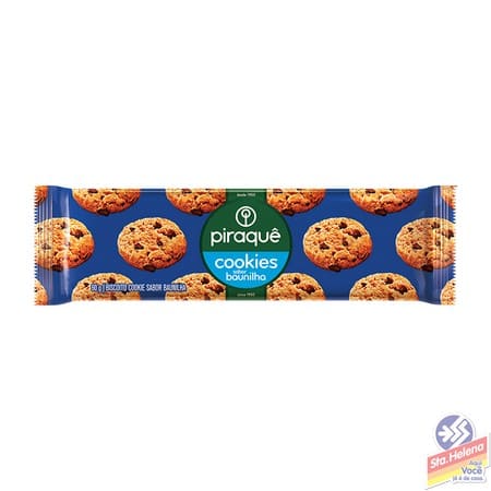 BISC PIRAQUE COOKIES BAUNILHA 80G