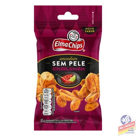AMENDOIM S PELE ELMA CHIPS CHILI LIM 85G