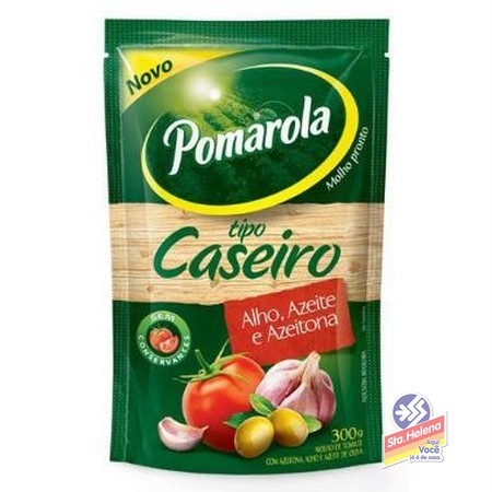 MOLHO POMAROLA PEDACOS DE AZEITONA 300G